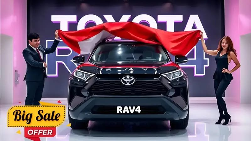 Toyota RAV4 2025 – Bold SUV Design, 49KMPL Mileage, Premium Features at Just ₹11,999 EMI Starting!